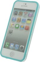 Xccess Bumper Case Apple iPhone 5/5S Transparant/Blue