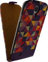 Étui à Rabat Mobilize Ultra Slim pour Samsung Galaxy S4 I9500 / 9505 Viola Triangle