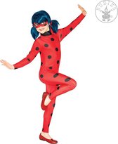 Rubies - Lieveheersbeest Kostuum - Miraculous Ladybug Lieveheersbeestje Kind - Meisje - Rood - Maat 140 - Carnavalskleding - Verkleedkleding