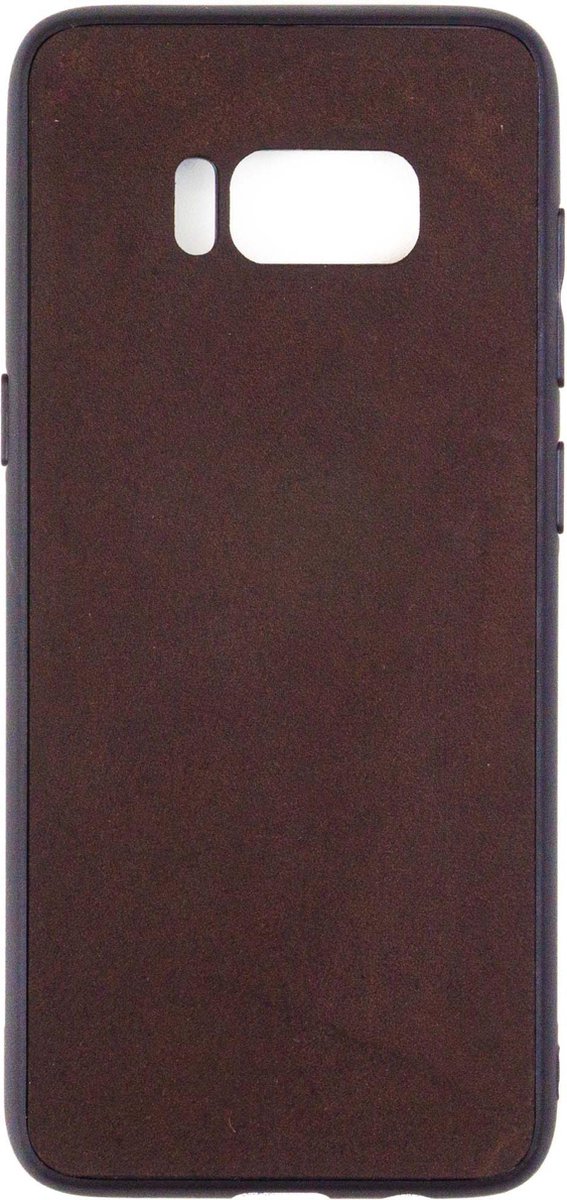 Leren Telefoonhoesje Samsung S8 – Bumper case - Chocolade Bruin