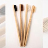 Bamboe ecologische tandenborstels - Set van 4 stuks - Toothbrushes - Milieuvriendelijk