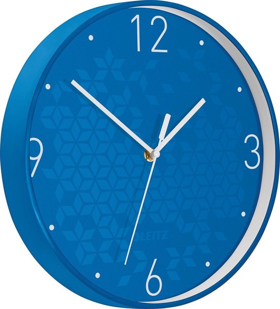 Horloge murale Leitz WOW, bleu