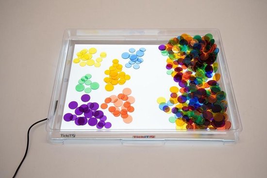 Thumbnail van een extra afbeelding van het spel EDX - Transparant gekleurde chips (500 stuks)