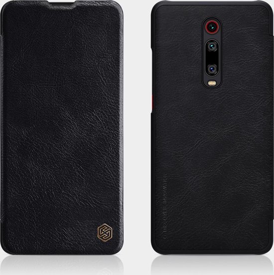 Étui en cuir Nillkin Qin pro Xiaomi Mi 9T Noir
