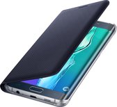 Samsung flip wallet - blauw zwart - voor Samsung G928 S6 edge+
