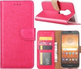 Xssive Hoesje voor Motorola Moto E5 Play - Book Case - Pink