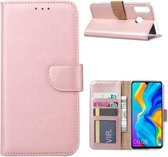 Xssive Hoesje voor Huawei P30 Lite - Book Case - Rose Goud