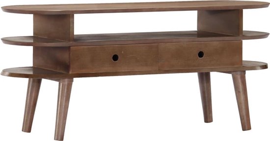 vidaXL Tv-meubel 110x35x50 cm massief acaciahout VDXL_282874