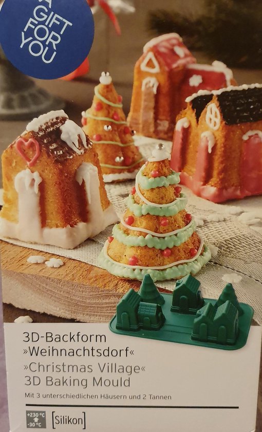Kerst Bakvorm Kerstdorp 5Vormen