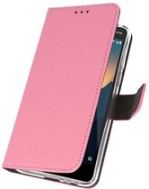Wallet Hoesje voor Nokia 2.1 Roze