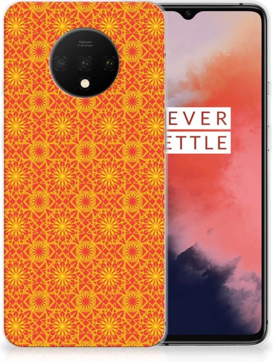 OnePlus 7T TPU bumper Batik Oranje
