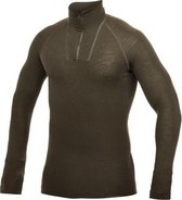 Merino Base Layer Zip Turtleneck LITE - Pine Green