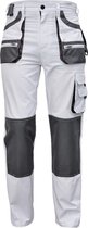 Pantalon de travail Carl blanc / gris taille 48 (pantalons de peintres / plâtriers)