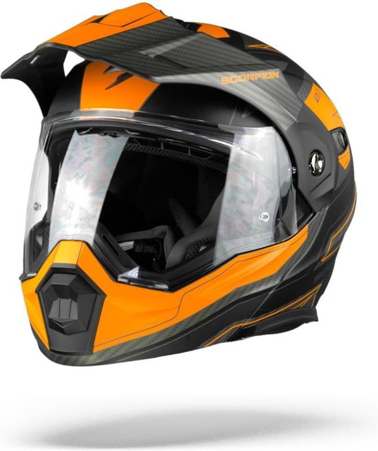 Casque modulable Scorpion ADX-1 Tucson Matt Black Orange - Casque de moto -  Taille XL | bol.com