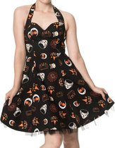 Banned Korte jurk -S- THE HAUNTED Zwart