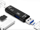 Medicca - 5 in 1 USB - Compacte USB Hub - USB Hub - Android USB - Telefoon USB - Telefoon SD Kaart - USB C Smart Hub