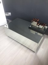 Eric Kuster Style Spiegel Salontafel Bloktafel Zilver - Luxy Wonen