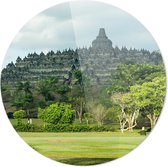 Borobudur | Tempels | Wanddecoratie | 100CM x 100CM | Schilderij | Foto op plexiglas