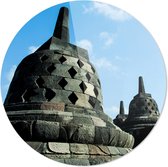 Borobudur | Close-up | Tempels | Wanddecoratie | 40CM x 40CM | Schilderij | Foto op plexiglas