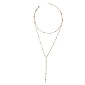 Ketting dames | gold plated schakel ketting | zilveren dames ketting | 925 zilver | cadeau voor vrouw | moederdag cadeau