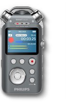 Enregistreur Audio Philips Voice Tracer Mémoire interne et carte flash Anthracite, Chrome dictaphone