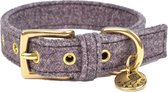 Fantail Halsband Støv Donkergrijs - Hondenhalsband - 40 cm
