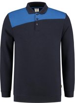 Tricorp Polo Sweater Bicolor Naden 302004 Navy / Koningsblauw - Maat 4XL