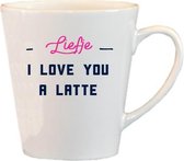 Latte Mok Valentijn | Liefje, I love you a latte