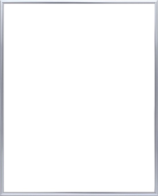 Homedecoration Kampen– Cadre photo - Format photo - 53x100 cm– Aluminium - Argent brillant