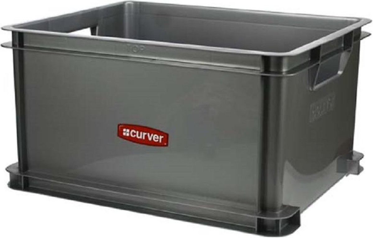 Curver Unibox XL Zilver Classic 60L 53x28xh44cm (set van 3) En Yourkitchen E-kookboek - Heerlijke Smulrecepten