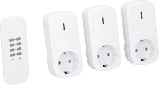 3x Stopcontact schakelaars - Handig in huis - Verlichting/lampen... | bol.com