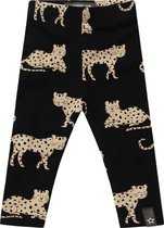 Your Wishes Meisjes Legging Wild Cheetahs - zwart - Maat 74/80
