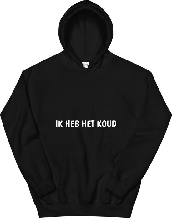 HaveOne Ik heb het koud hoodie zwart maat s bol