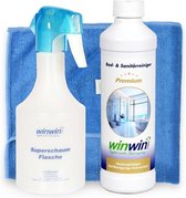 winwinCLEAN Bad & Sanitair Reiniger 500ml + Badjuweel + Schuimfles