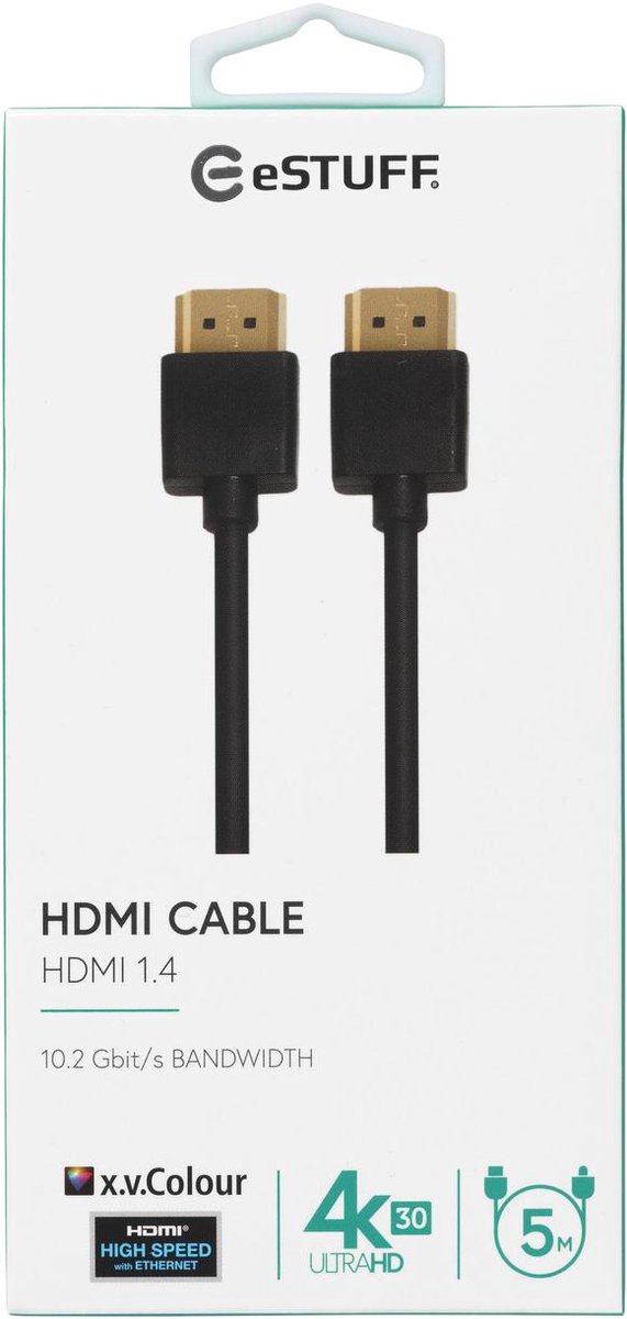 eSTUFF ES606004 HDMI kabel 5 m HDMI Type A (Standaard) Zwart
