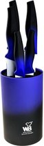 Bol.com-Wellberg Messenset - Non Stick Coating - 5 delig RVS - inclusief Messenblok - Blauw-aanbieding Bol.com-Wellberg Messenset - Non Stick Coating - 5 delig RVS - inclusief Messenblok - Blauw-aanbieding
