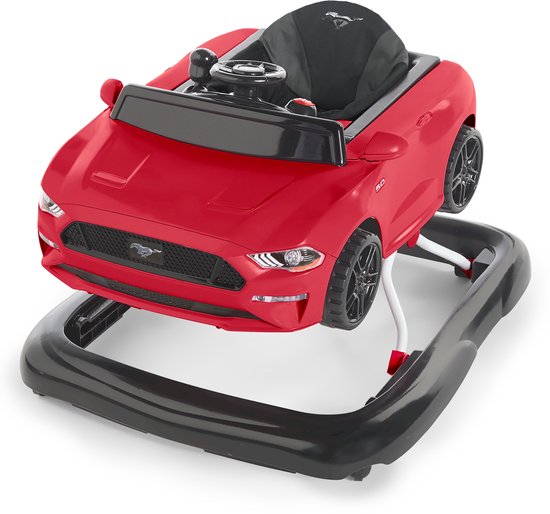 Bright Starts Ford Mustang 3-in-1 Walker Loopwagen en Loopstoel - Rood