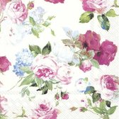 Papieren Servetten - Bloemen - Rozen - 20 grote en 20 kleine servetten