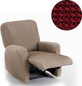 Milos Fauteuilhoes voor Relaxstoel - Rood - Geschikt voor 60-85cm Breedte - Extreme Stretch Stoelhoezen