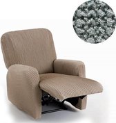 Milos Fauteuilhoes voor Relaxstoel - Donkergrijs - Geschikt voor 60-85cm Breedte - Extreme Stretch Stoelhoezen