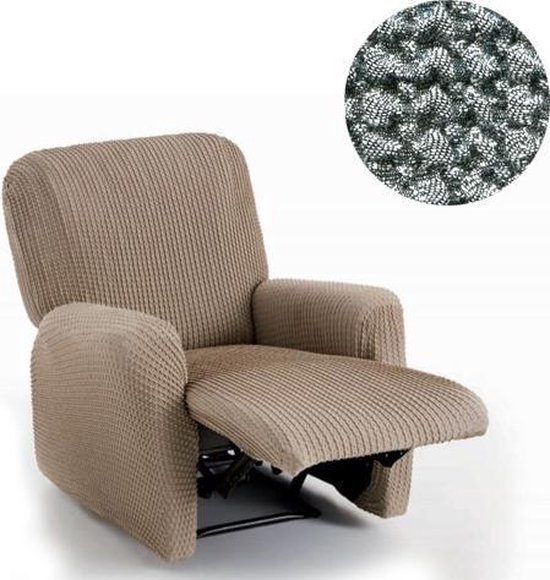 Milos - Stoelhoes voor uw relax fauteuil - 60cm tot 85cm breed -  Donkergrijs | bol