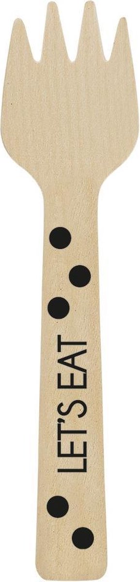 Goedkoopste Amscan Vork Hout 16 Cm 12 Stuks Zwart