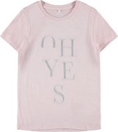 Name it Kinderkleding Meisjes Roze Tshirt Boanna - 134/140