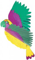 Hawaii Hangdecoratie Papegaai Metallic 3D