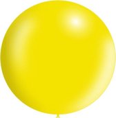 Lichtgele Reuze Ballon XL Metallic 91cm