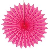 Honeycomb Waaier Neon Roze - 45cm