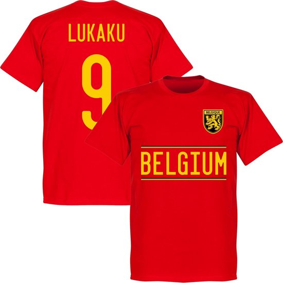 Pittig voetstappen Verlammen België Lukaku Team T-Shirt 2020-2021 - Rood - 3XL | bol.com