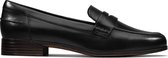 Clarks Hamble Dames Loafers - Black Leather - Maat 39.5
