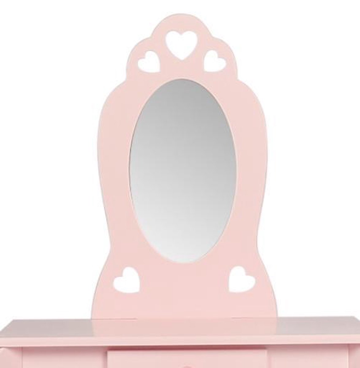 CCLIFE Coiffeuse Enfant Fille, Table de Maquillage avec 3 miroirs