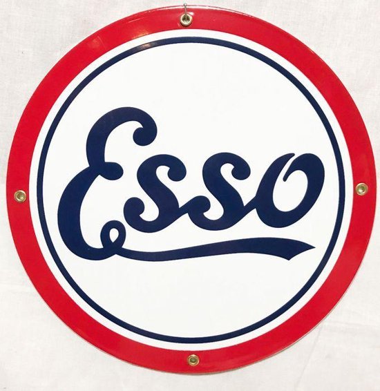 Esso Logo Emaille Bord 12
